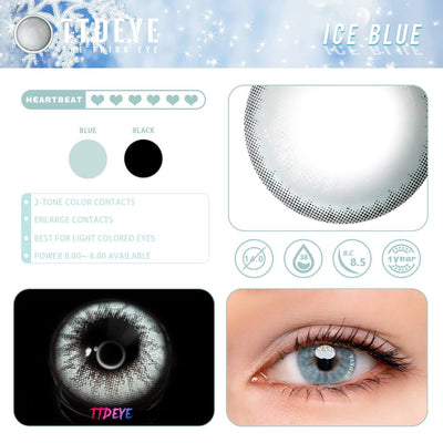 TTDeye Ice Blue Colored Contact Lenses