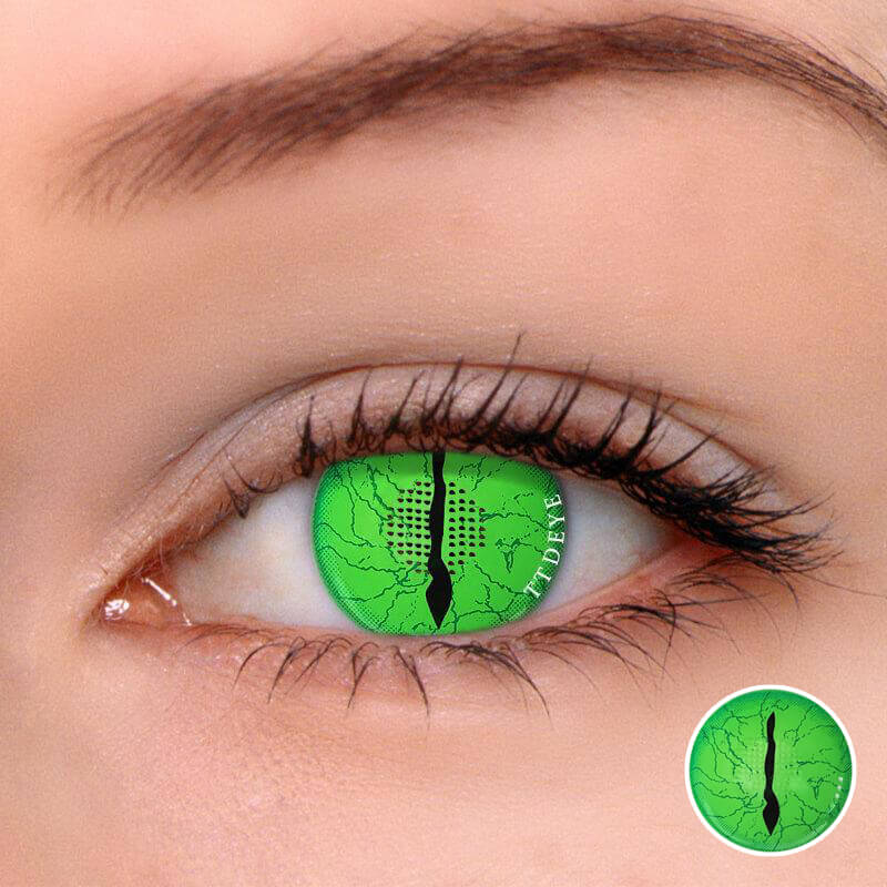 TTDeye Awaken Demon Green Colored Contact Lenses