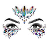 Peacock Wing Rhinestone Crystal Face Jewels
