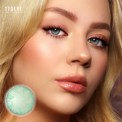 TTDeye Butterfly Fairy Green Colored Contact Lenses
