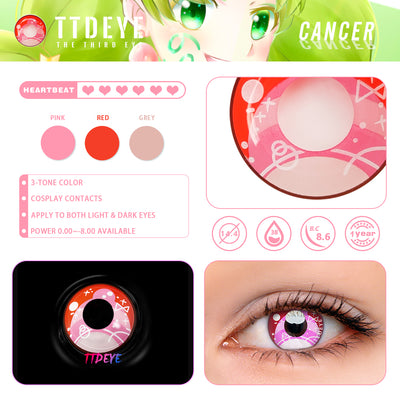 TTDeye Cancer Colored Contact Lenses