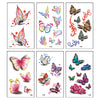 TTDeye Colorful Butterfly 30 Piece Tattoo Stickers