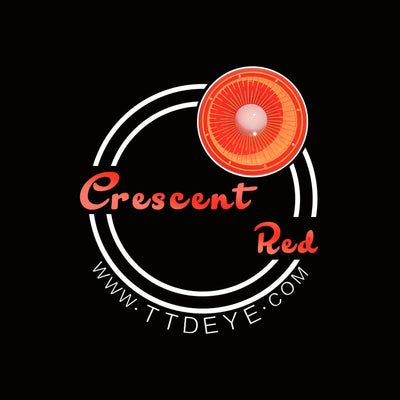 TTDeye Crescent Red Colored Contact Lenses