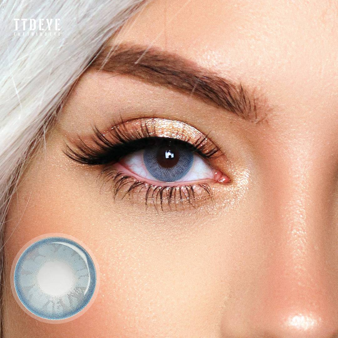 TTDeye Daisy Blue Colored Contact Lenses