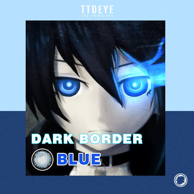 TTDeye Dark Border Blue Colored Contact Lenses