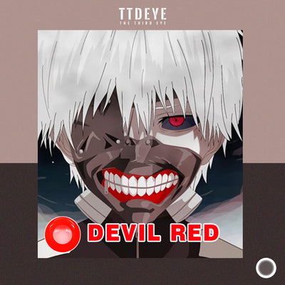 TTDeye Pure Red Colored Contact Lenses