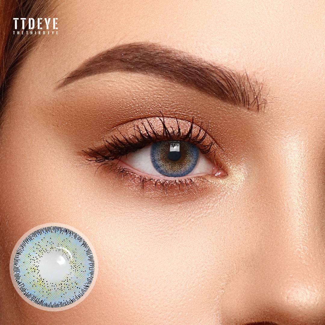 TTDeye Euramerican Blue Colored Contact Lenses