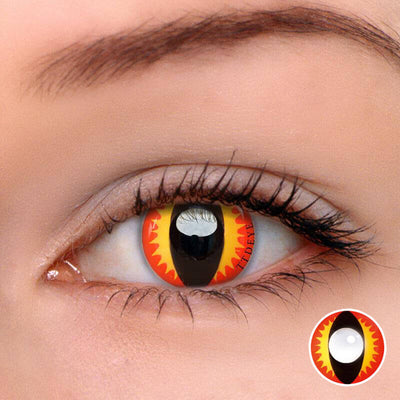 TTDeye Fire Dragon Red Colored Contact Lenses