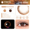 REAL x TTDeye Flora Brown Colored Contact Lenses