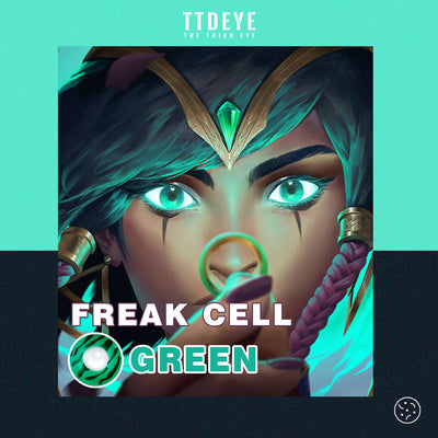 TTDeye Freak Cell Green Colored Contact Lenses