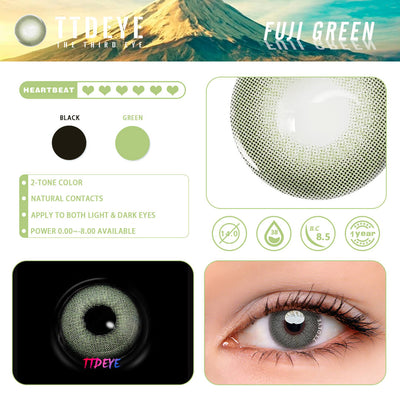 TTDeye Fuji Green Colored Contact Lenses