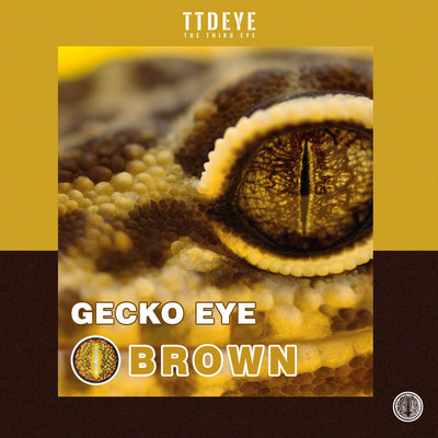 TTDeye Gecko Eye Brown Colored Contact Lenses