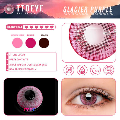 TTDeye Glacier Purple Colored Contact Lenses
