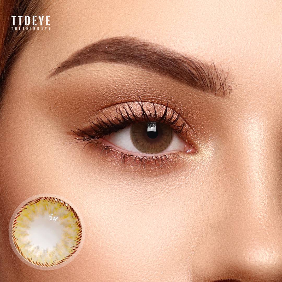 TTDeye Hami Melon Brown Colored Contact Lenses