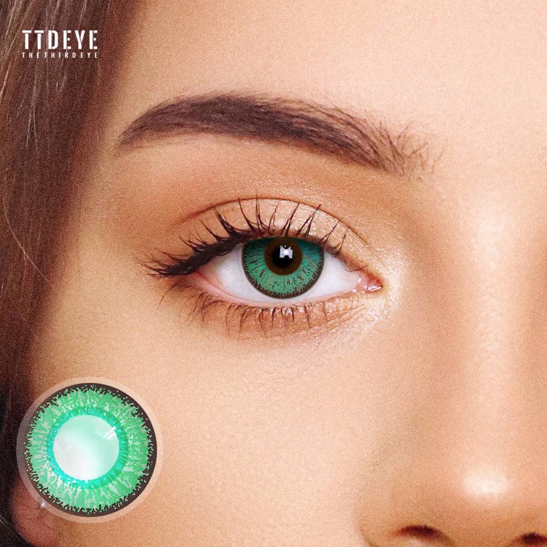 TTDeye Macaron Green Colored Contact Lenses
