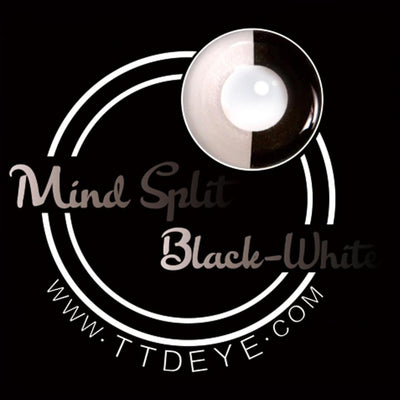 TTDeye Mind Split Black-White Colored Contact Lenses