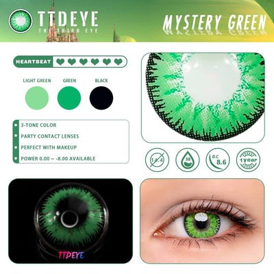 TTDeye Mystery Green Colored Contact Lenses