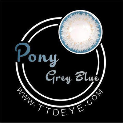 TTDeye Pony Grey-Blue Colored Contact Lenses