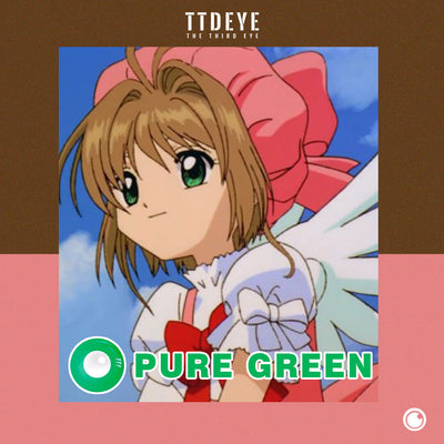 TTDeye Pure Green Colored Contact Lenses