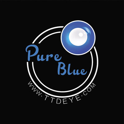 TTDeye Pure Blue Colored Contact Lenses