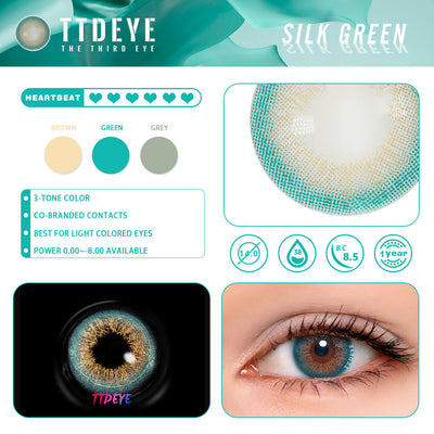 REAL x TTDeye Silk Green Colored Contact Lenses