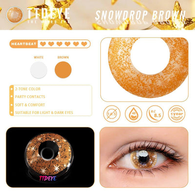 TTDeye Snowdrop Brown Colored Contact Lenses