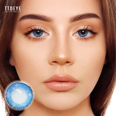 TTDeye Sparkler Blue Colored Contact Lenses