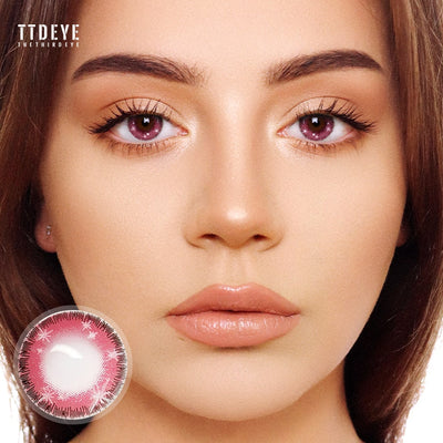 TTDeye Sparkler Pink Colored Contact Lenses
