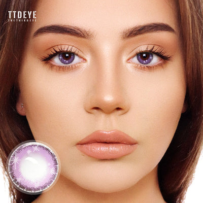 TTDeye Sparkler Purple Colored Contact Lenses