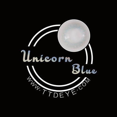 REAL x TTDeye Unicorn Blue Colored Contact Lenses