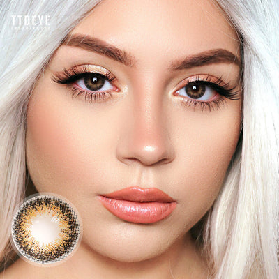TTDeye Vintage Brown Colored Contact Lenses