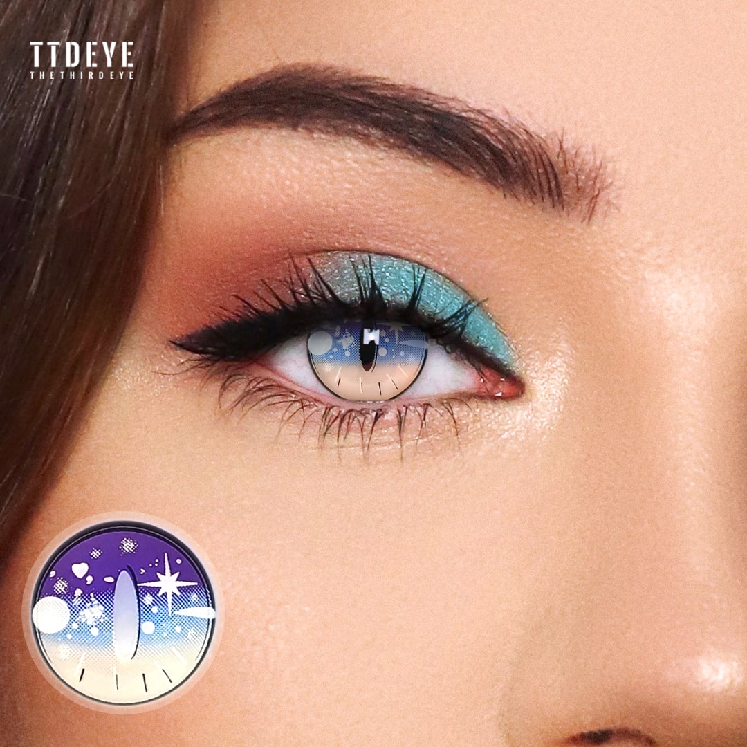 TTDeye West Coast Purple Colored Contact Lenses