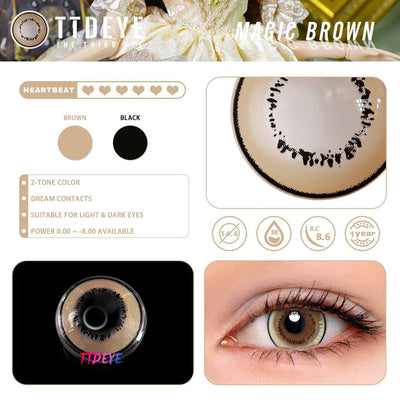 TTDeye Magic Brown Colored Contact Lenses