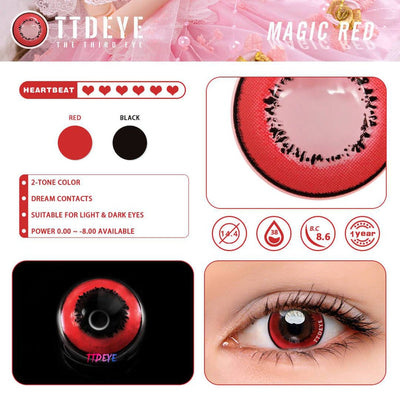 TTDeye Magic Red Colored Contact Lenses