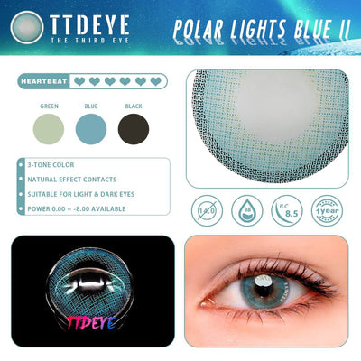 TTDeye Polar Lights Blue II Colored Contact Lenses