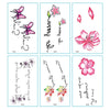 TTDeye Spring Blossoms 30 Piece Tattoo Stickers