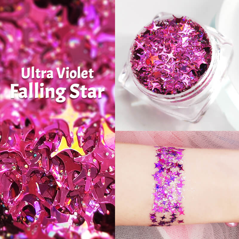 TTDeye Ultra Violet Falling Star Glitter Gel