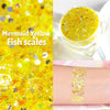 TTDeye Mermaid Yellow Fish Scale Glitter Gel