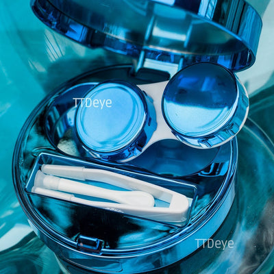 TTDeye Magic Circle Lens Case - Blue - Inside
