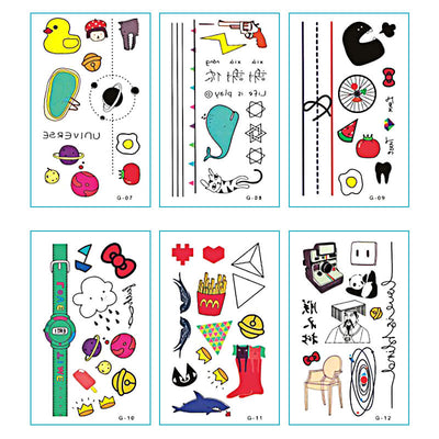 TTDeye Little Happiness 30 Piece Tattoo Stickers