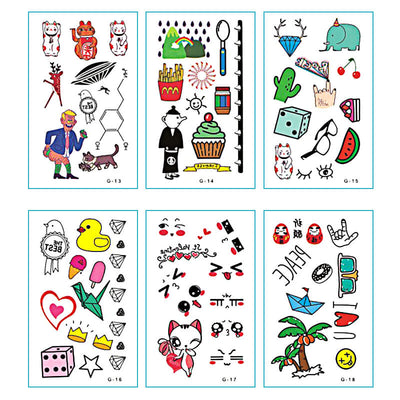 TTDeye Little Happiness 30 Piece Tattoo Stickers