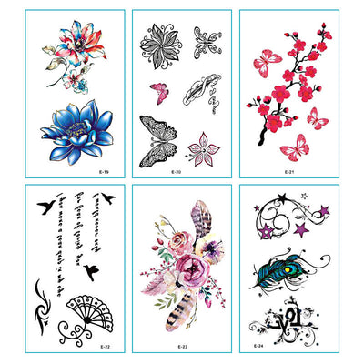 TTDeye Flourish 30 Piece Tattoo Stickers