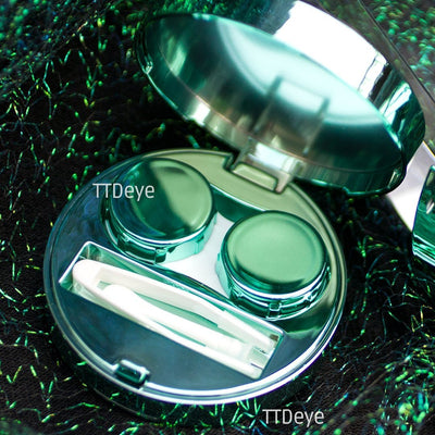 TTDeye Magic Circle Lens Case - Green - Inside