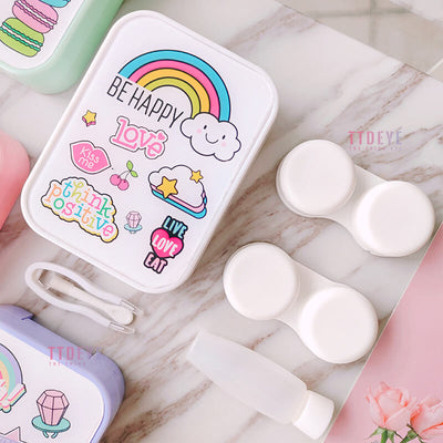 TTDeye Rainbow Stickers 2-in-1 Lens Case