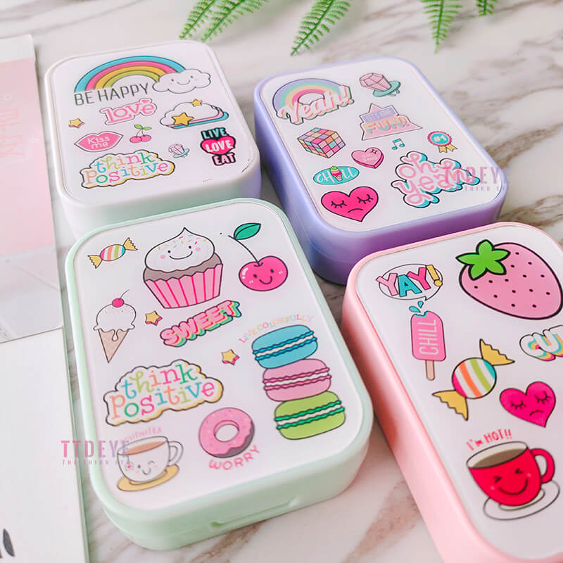 TTDeye Rainbow Stickers 2-in-1 Lens Case