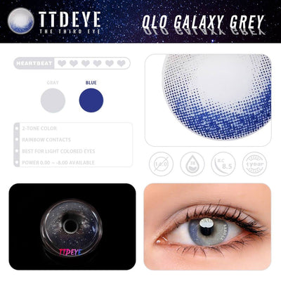 TTDeye Galaxy Grey Colored Contact Lenses