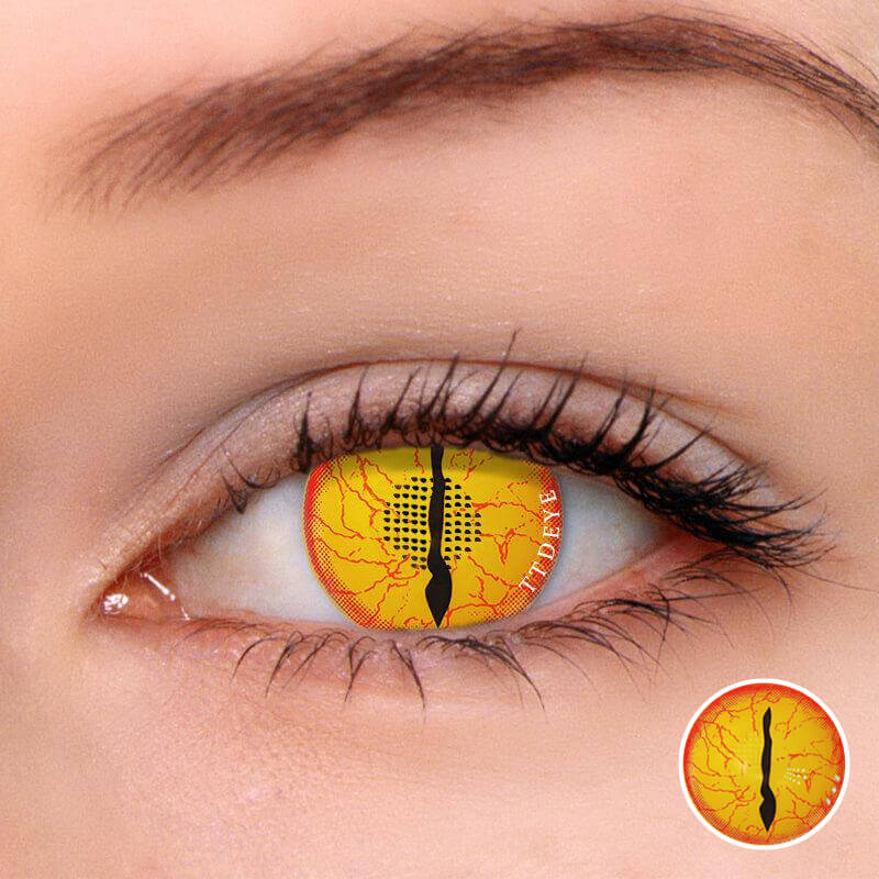 TTDeye Awaken Demon Yellow Colored Contact Lenses