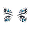 Butterfly Blue Rhinestone Crystal Face Jewels