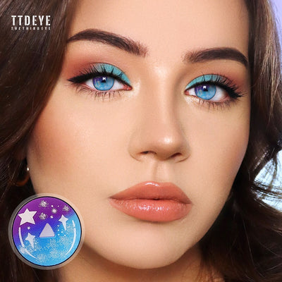 TTDeye Bingo Blue Colored Contact Lenses