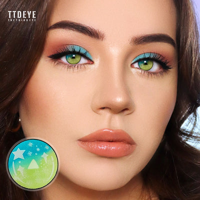 TTDeye Bingo Green Colored Contact Lenses